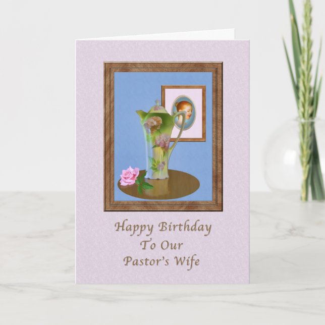 Carte Anniversaire, Femme du pasteur, Vie morte, Pitcher (Devant)