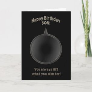 CARTE ANNIVERSAIRE - FILS - ARME - AIM