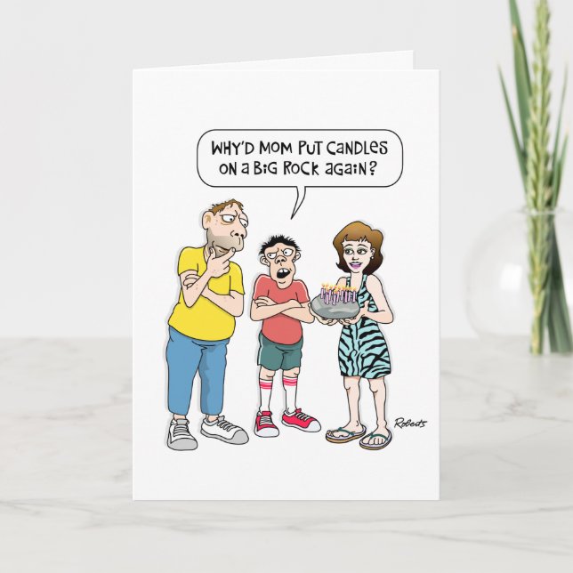 Carte Anniversaire Fils Drôle (Devant)