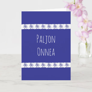 Carte Anniversaire finlandais