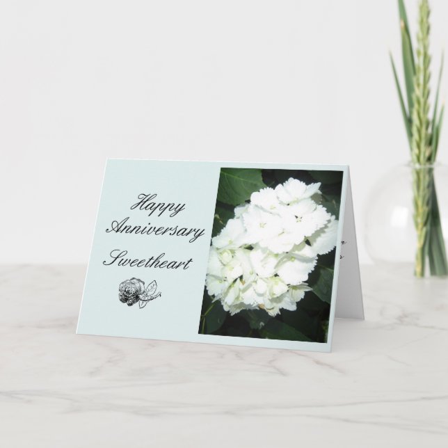 Carte Anniversaire Floral (Devant)
