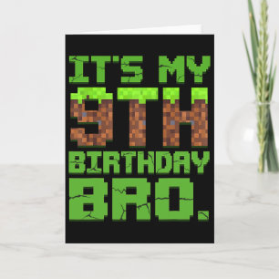 Carte Anniversaire Garçon C'est mon 9e anniversaire Joue
