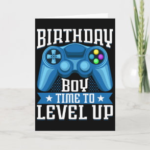 Carte Anniversaire Garçon Temps De Niveau Up Video Jeu A