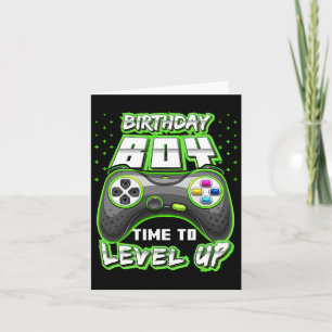 Carte Anniversaire Garçon Temps De Niveau Up Video Jeu A