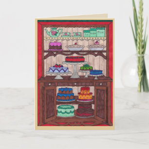 Carte Anniversaire - Gâteau en Cupboard