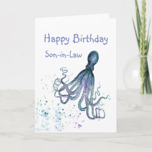 Carte Anniversaire Gendre Pieuvre Pourrait Vous Enlacer 