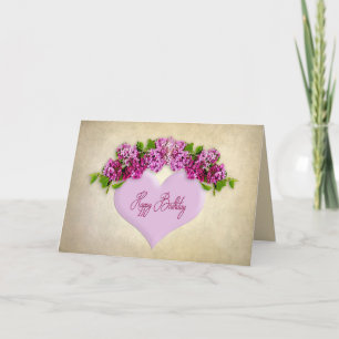 Carte ANNIVERSAIRE - Général - Élégance avec Lilacs & Co
