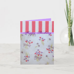 Carte Anniversaire Girly