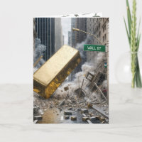 Anniversaire Gold Bar s'effondrant Wall Street