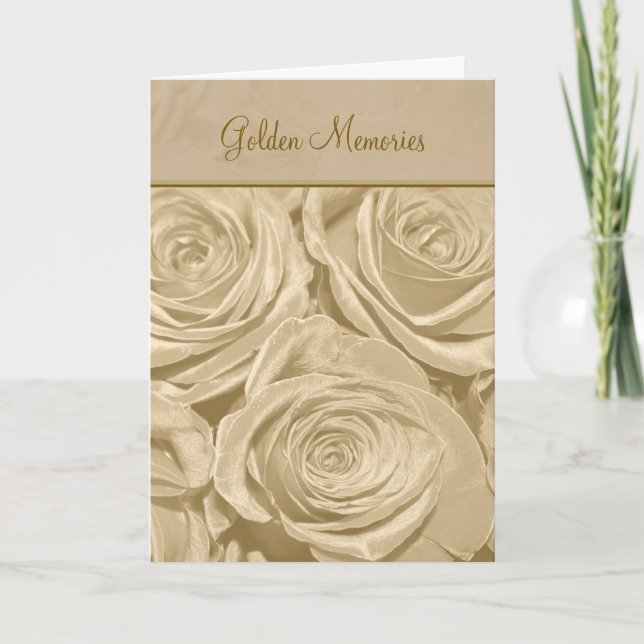 Carte anniversaire Golden Memories (Devant)