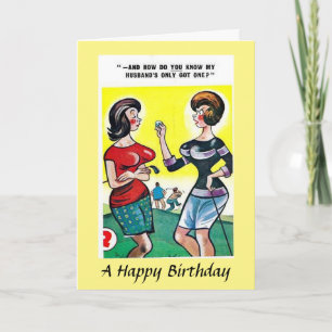 Carte Anniversaire - Golf - Bal