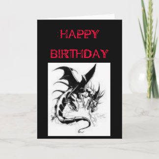 CARTE ANNIVERSAIRE GOTHIQUE