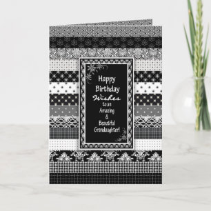 Carte Anniversaire, GRAND-FILLE, Couches d'impression no