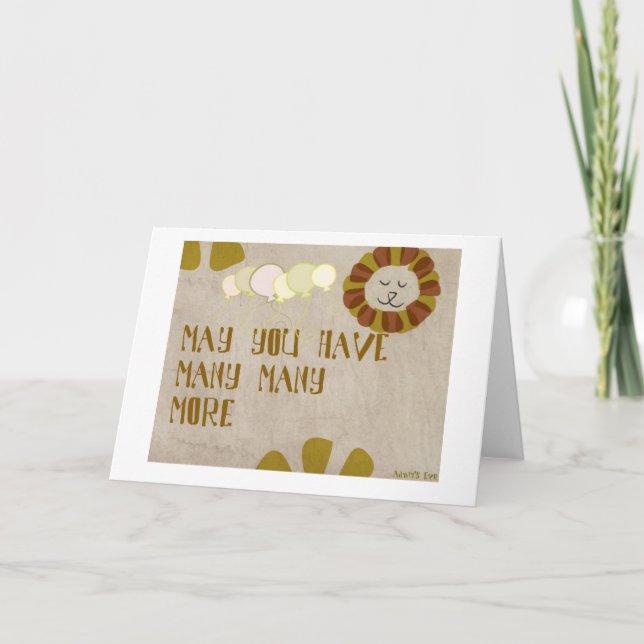 Carte anniversaire heureux (Devant)