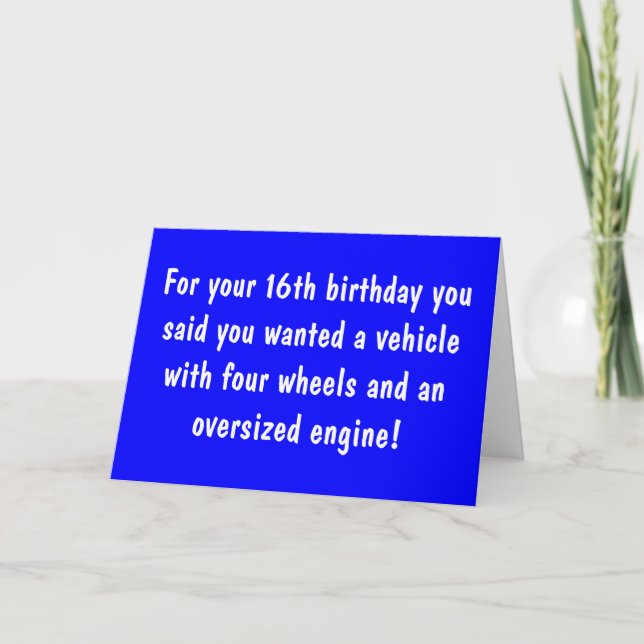 Carte anniversaire heureux (Devant)