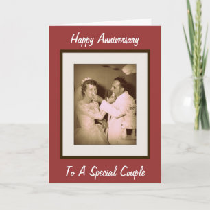 Carte Anniversaire heureux à un couple spécial