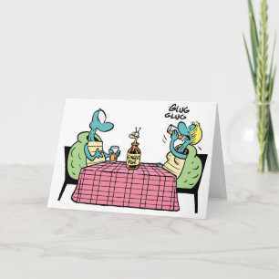 Carte Anniversaire heureux de tortue de marais