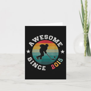 Carte Anniversaire Hockey Louvain Cadeau 10 Ans Awesome