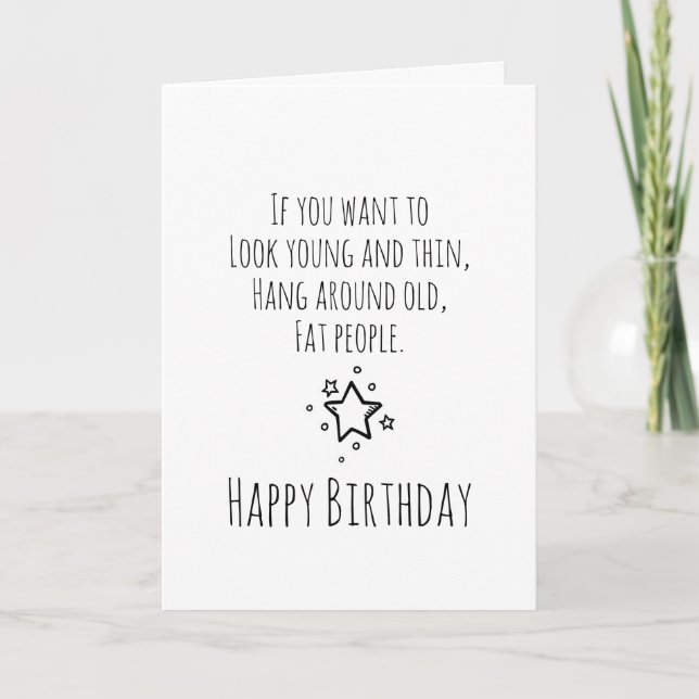 Carte Anniversaire humoristique (Devant)