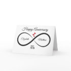 Carte Anniversaire Infinity | Nom et année