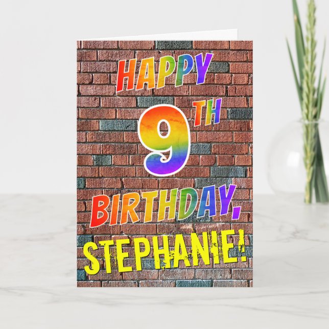 Carte ANNIVERSAIRE inspiré par graffiti de sembler (Devant)