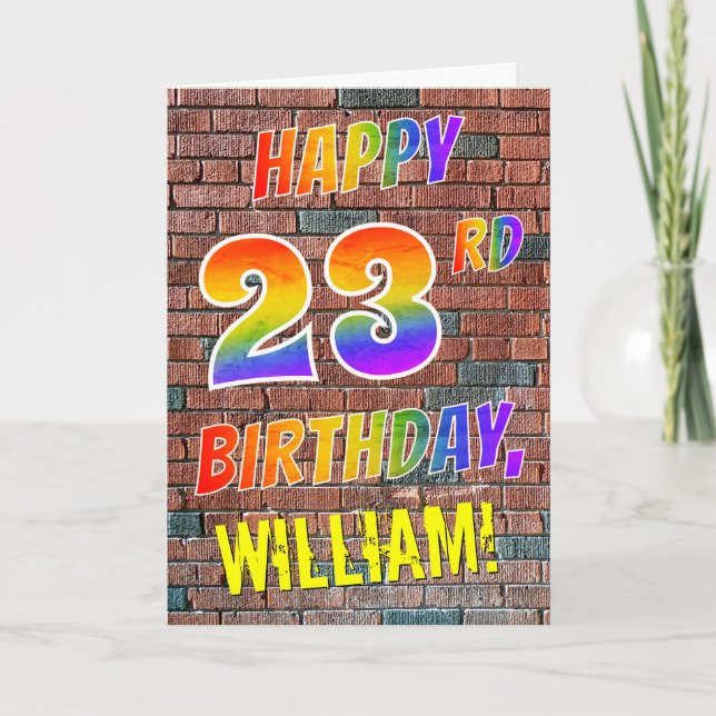 Carte ANNIVERSAIRE inspiré par graffiti de sembler (Devant)