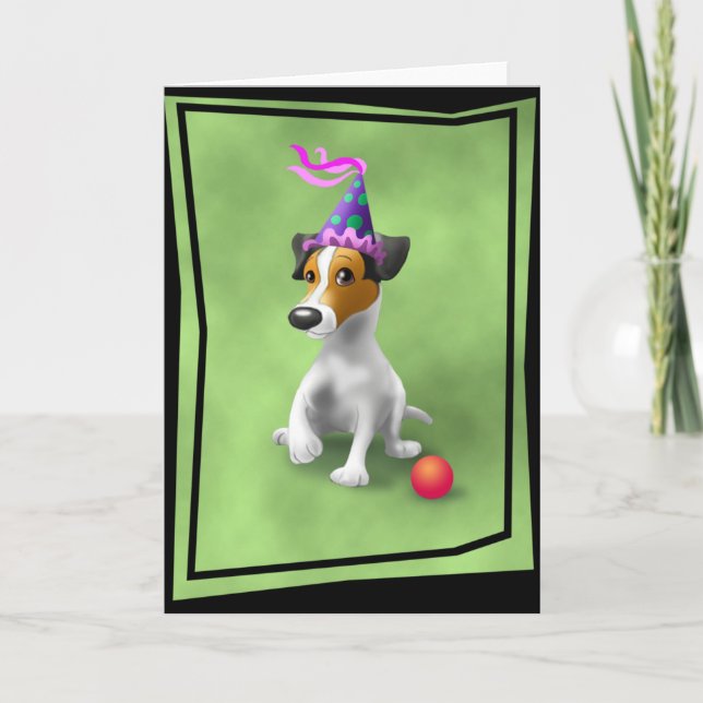 Carte Anniversaire JackRusselB (Devant)
