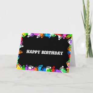 Carte Anniversaire Joyeux Pieds