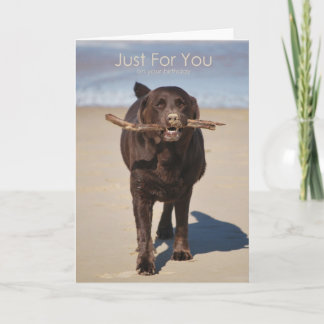 Carte Anniversaire - Juste Pour Vous