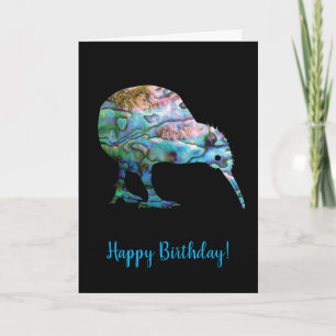 CARTE ANNIVERSAIRE KIWI PERSONNALISABLE