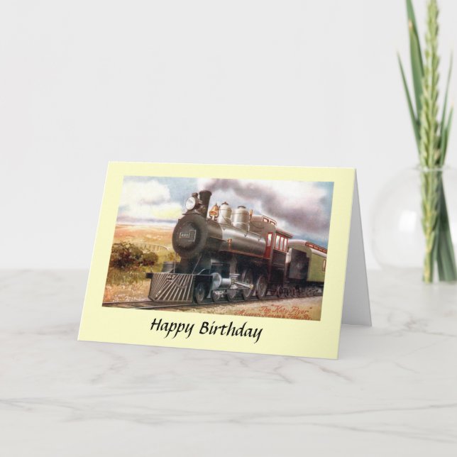 Carte Anniversaire - Le "Katy Flyer" (Devant)