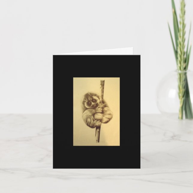 Carte Anniversaire Lente Loris (Devant)