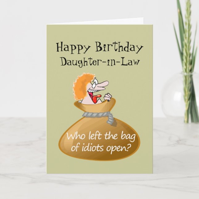 Carte Anniversaire libre d'idiot d'humour pour votre (Devant)