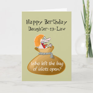 Carte Anniversaire libre d'idiot d'humour pour votre
