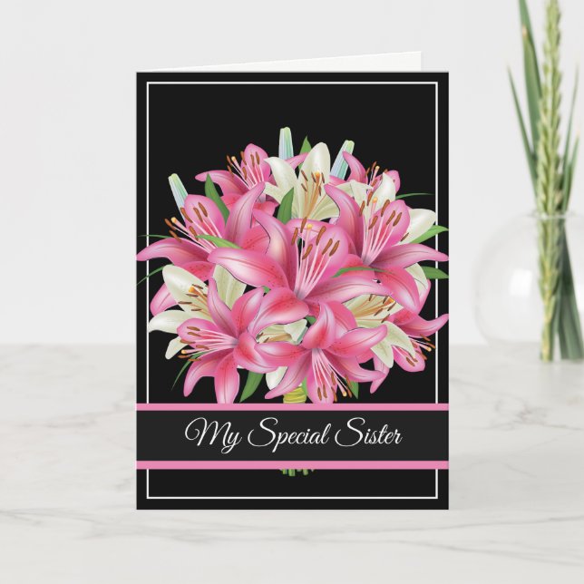Carte Anniversaire-Ma Carte Soeur Spéciale (Devant)