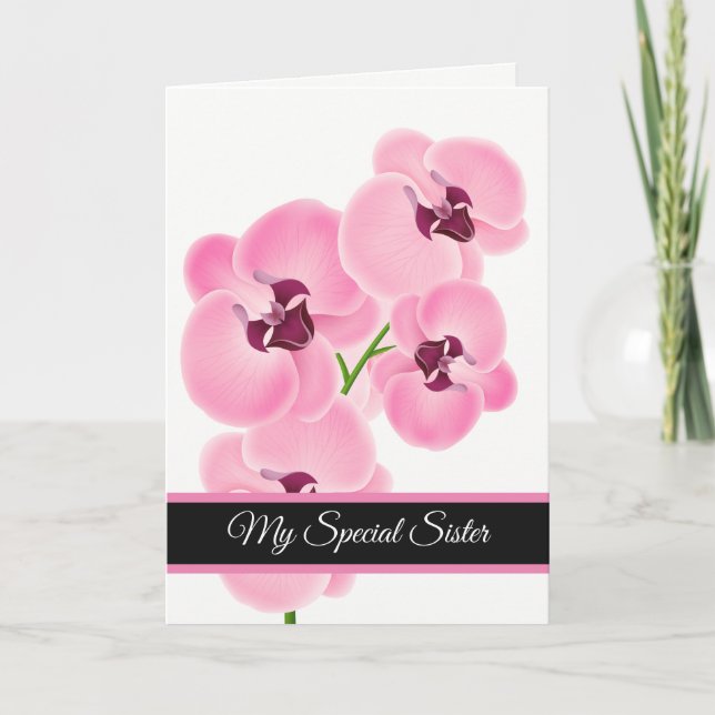 Carte Anniversaire - Ma carte Soeur Spéciale (Devant)