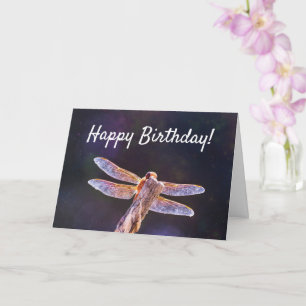 Carte Anniversaire Magique Dragonfly Nature Joyeux Anniv