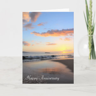 Carte Anniversaire magnifique du coucher de soleil de Ma