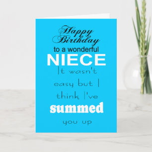 Carte anniversaire magnifique nièce