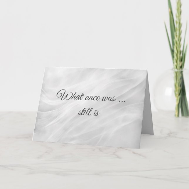 Carte Anniversaire Marbre blanc Abstrait (Devant)