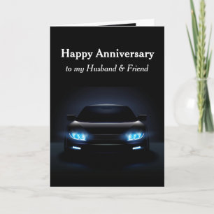Carte Anniversaire Mari Ami Sport Voiture Automobile