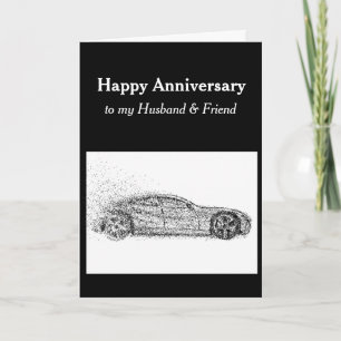 Carte Anniversaire Mari Ami Sport Voiture Automobile C