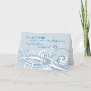 Carte Anniversaire mariage à la veuve après la mort