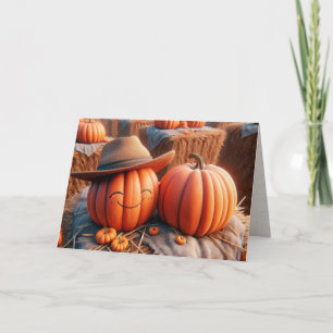 Carte Anniversaire Mariage citrouille