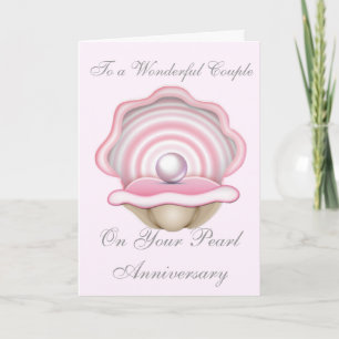 CARTE ANNIVERSAIRE MARIAGE PEARL