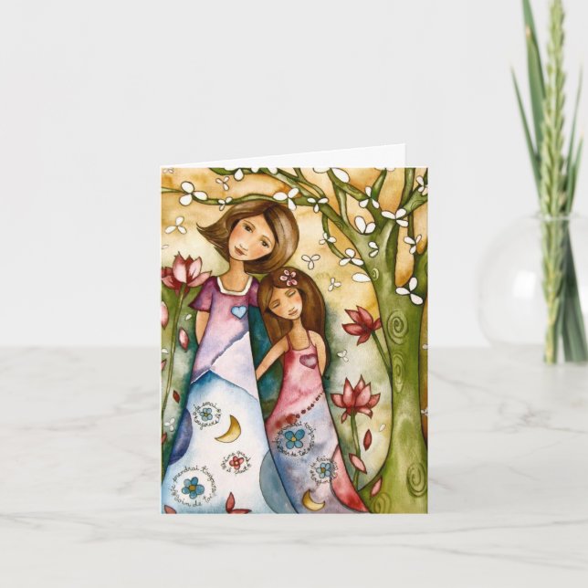 Carte Anniversaire - Mère & Fille (Devant)