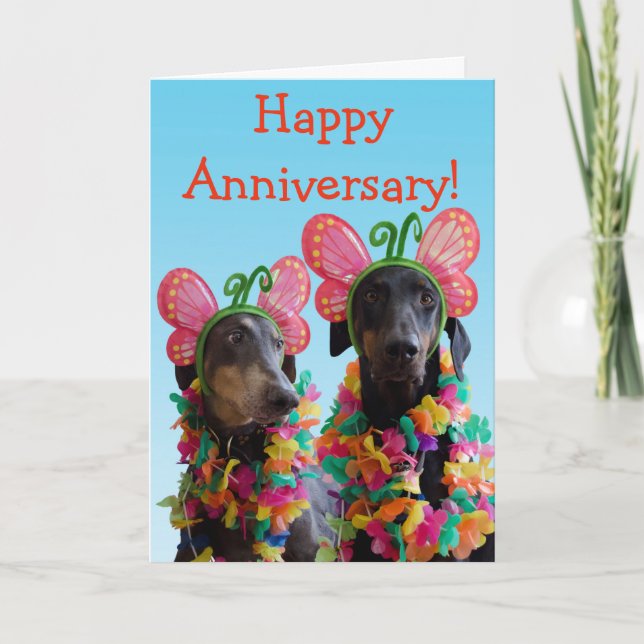 Carte Anniversaire mignon de couples de papillon de (Devant)