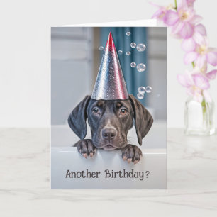 Carte Anniversaire mignon Pointeur à courte distance ave