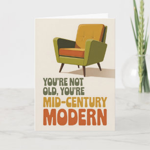 Carte Anniversaire Moderne Du Milieu Du Siècle Drôle