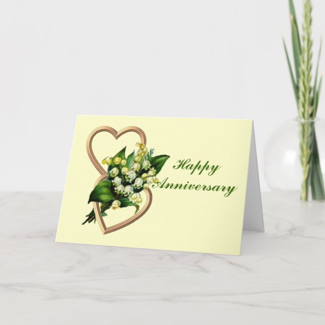 Carte Anniversaire Muguet (Devant)